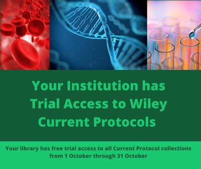 Skúšobný prístup do Wiley Current Protocols