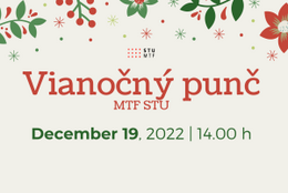 19.12.2022 - pozvánka: Vianočný punč MTF STU