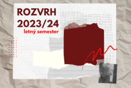 ROZVRH V LETNOM SEMESTRI – AKADEMICKÝ ROK 2023/2024