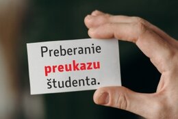 Prevzatie preukazu študenta 