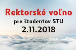 Rektorské voľno 2.11.2018