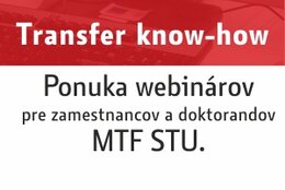 3.11.2020 Webináre: Transfer know-how